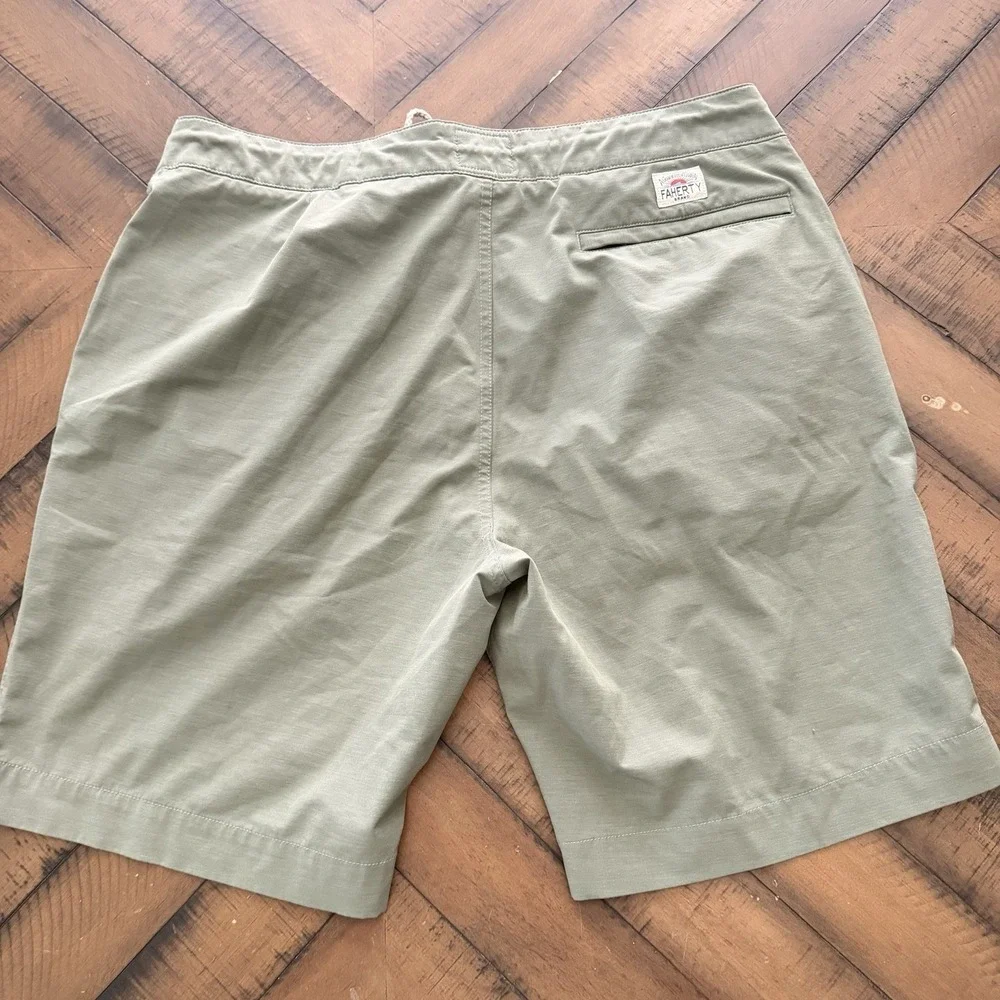 Set Of 2 Faherty Men's All Day Shorts Size 35 Blue / Green
